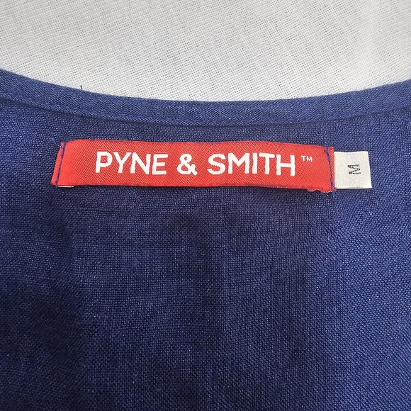 Pyne & Smith Sleeveless Linen  Button-Front Dress Size M - Picture 5 of 10